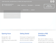 Tablet Screenshot of kelleherortho.com